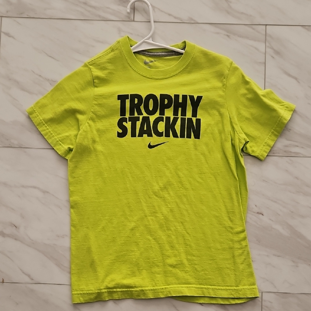 Nike Kids Trophy Stackin' Lime Green T-Shirt